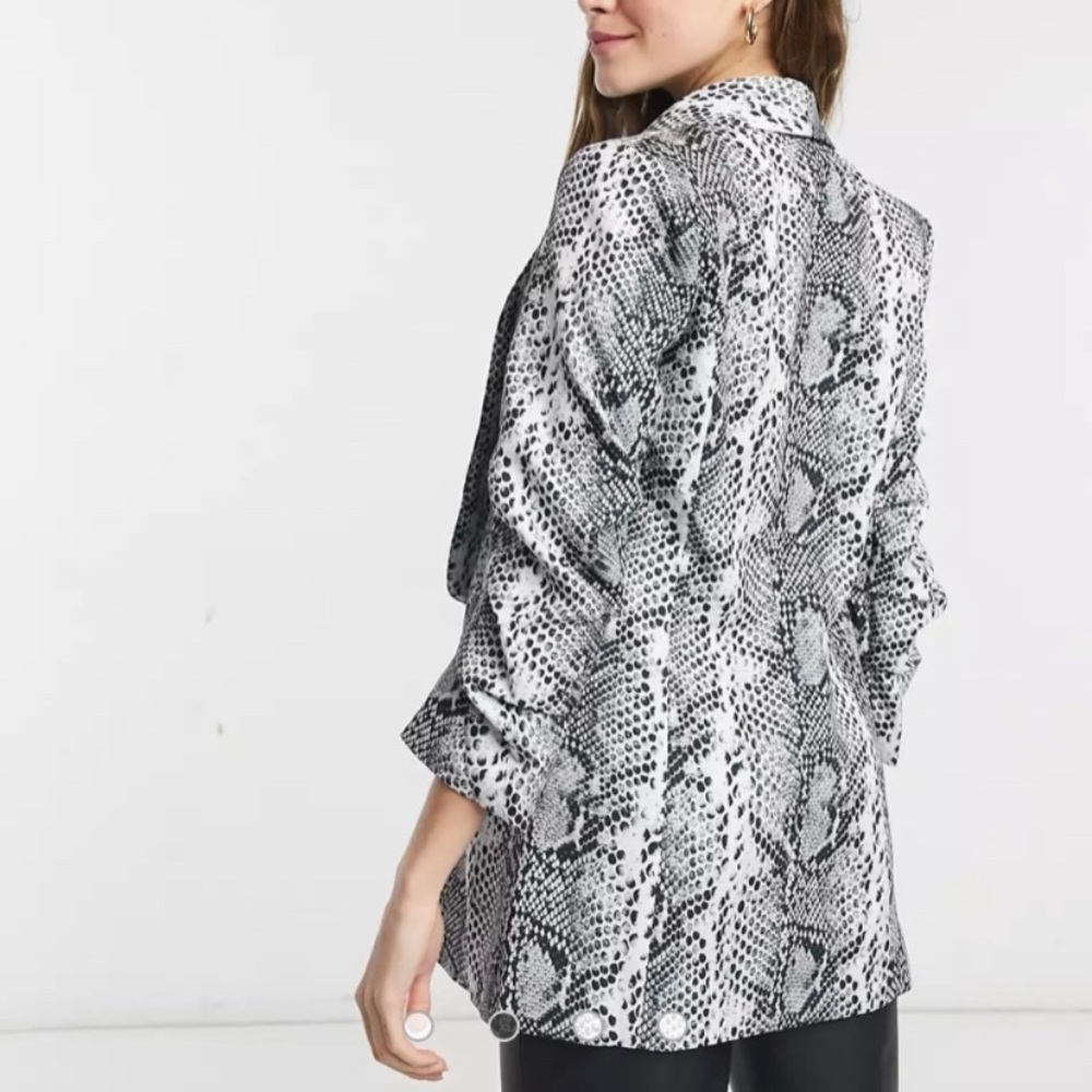 NWT TOPSHOP | LIQUORISH printed blazer    vintage
